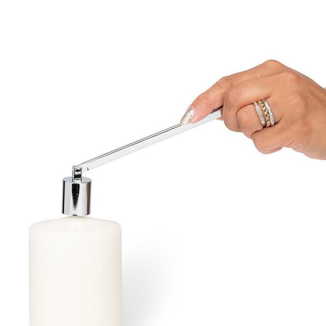 Modern Candle Snuffer - Silver
