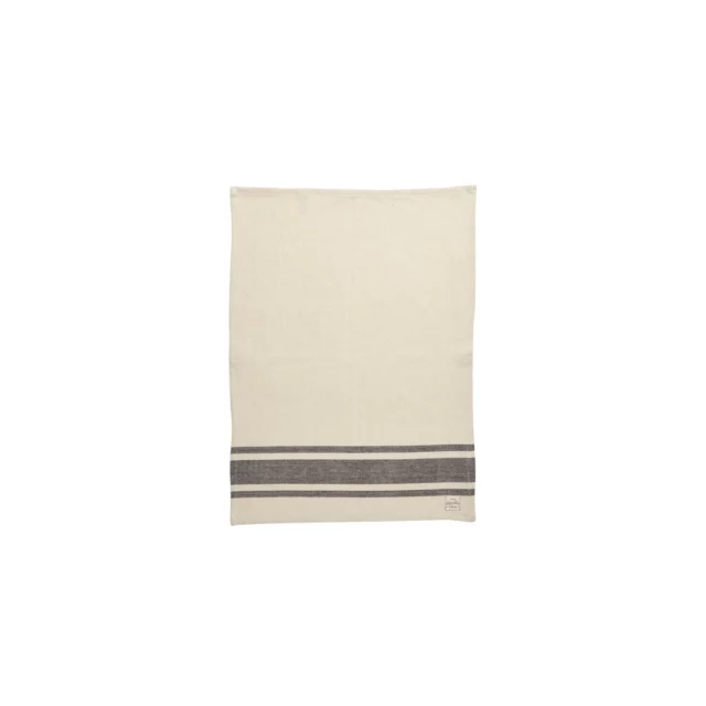 Bistro Stripe Single Kitchen Towel Black
