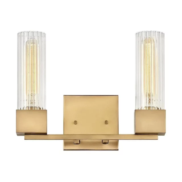 Xander Two Light Vanity - Heritage Brass <BR> Special Order